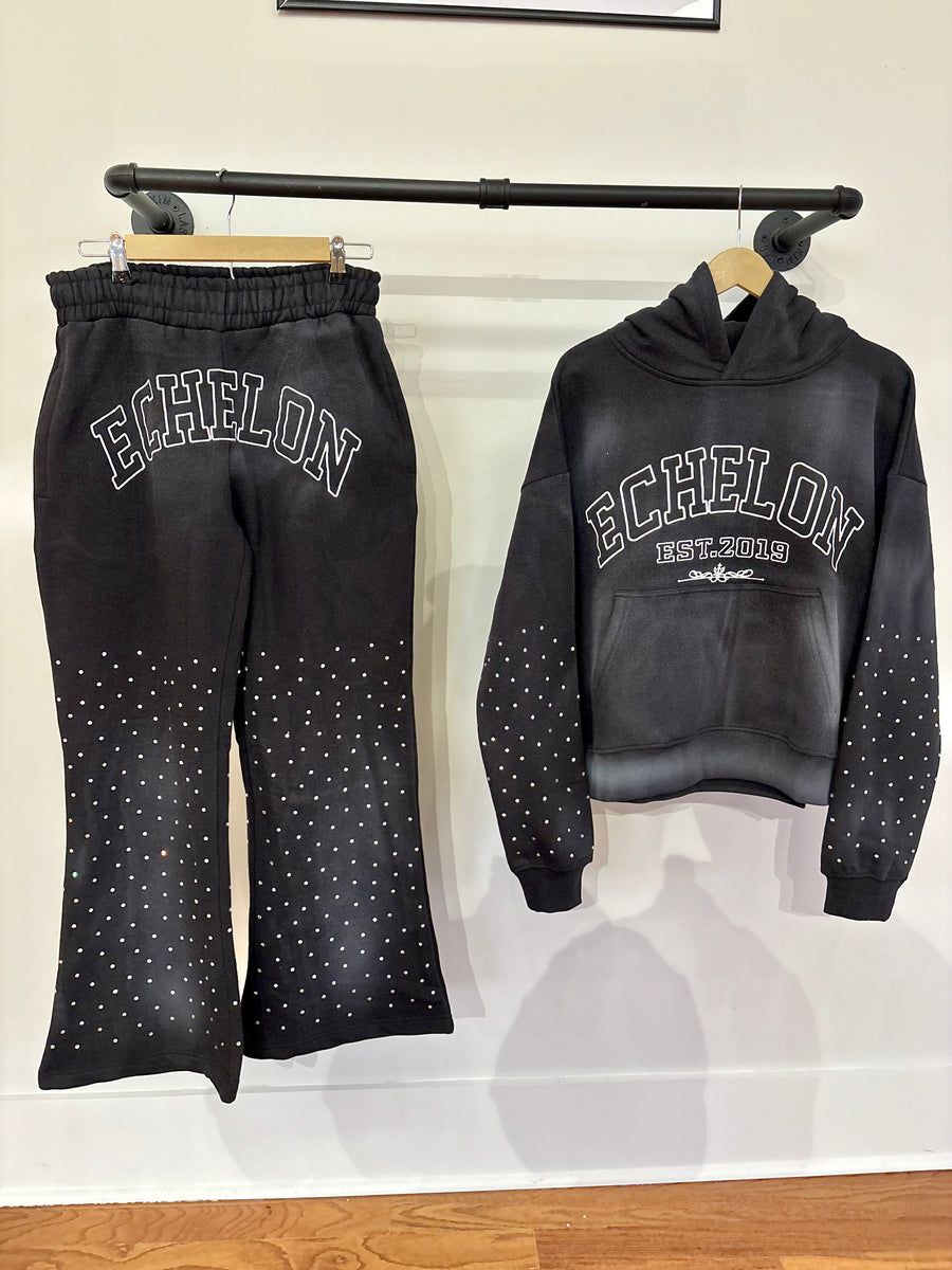 SS/FW Rhinestone Hoodie – Upper Echelon WRLD